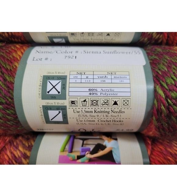 Autumn Coloring Handmade Crocheted Acrylic/Polyester Doodad Baby/Lap Blanket ~44 - Picture 6 of 6